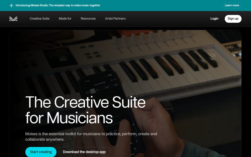 Moises landing page