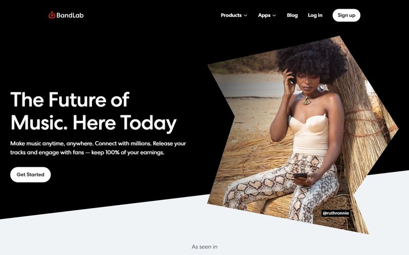BandLab landing page