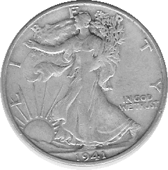 Franklin silver half dollar